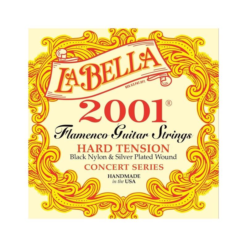 La Bella 2001 Flamenco Guitar Strings Hard Tension .029-.0445